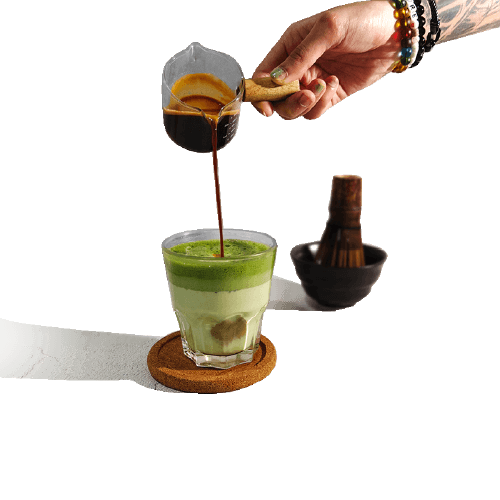 Dirty Matcha Latte