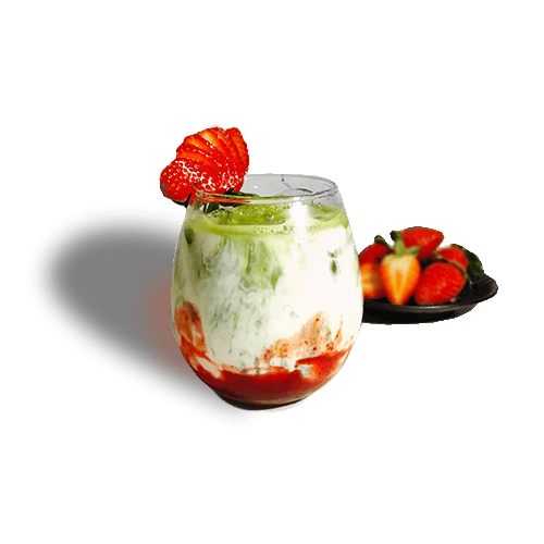 Strawberry Matcha Latte
