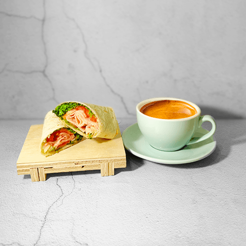 Chicken Ham Breakfast Wrap